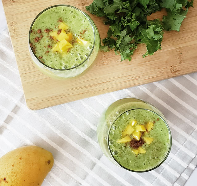 Victoria’s Recipe Box: Banana, Mango, Kale Smoothie