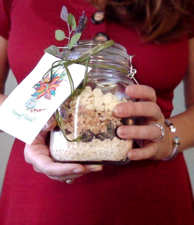 diy last minute gift ideas. Ingredients for cookies in a jar. 