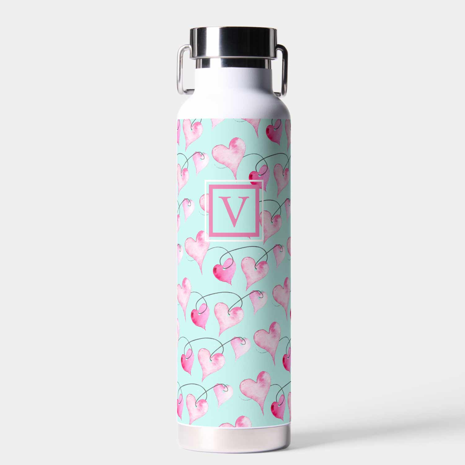 Personalized hot and cold water bottle. Click to shop.