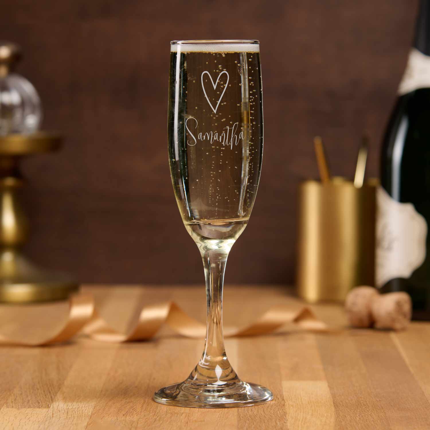 Mimosa glasses personalized champagne glass. Click to shop