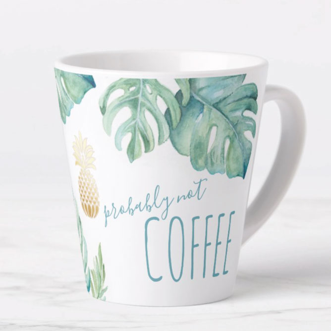 Tropical Leaves Coffee Mug