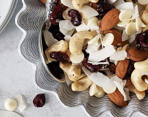 Healthy fall party mix made with wholesome ingredients