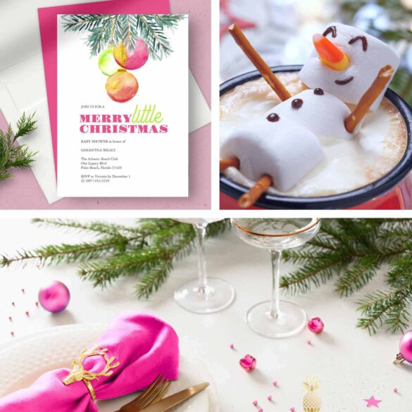 Christmas themed baby shower ideas