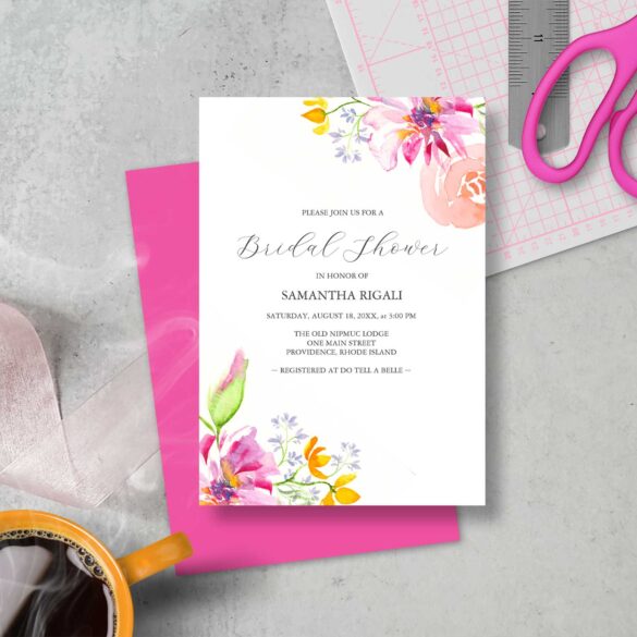 DIY Bridal Shower Invitations