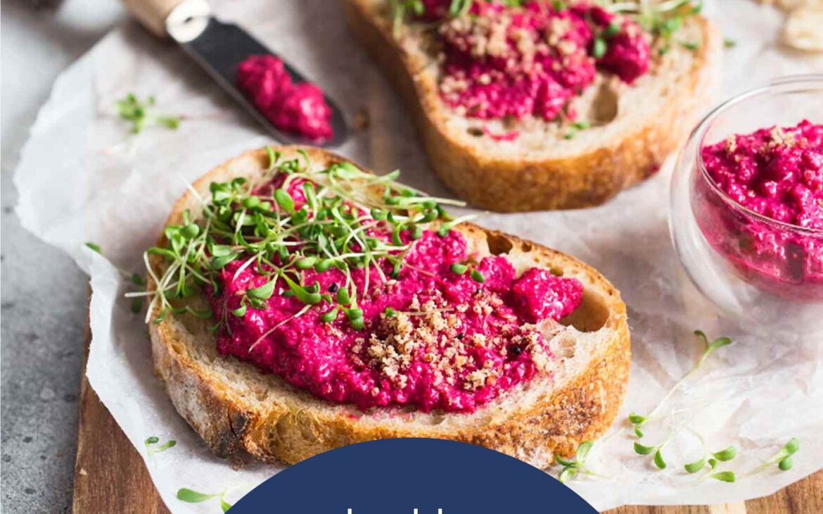 Beet Hummus on Artisan Bread Recipe