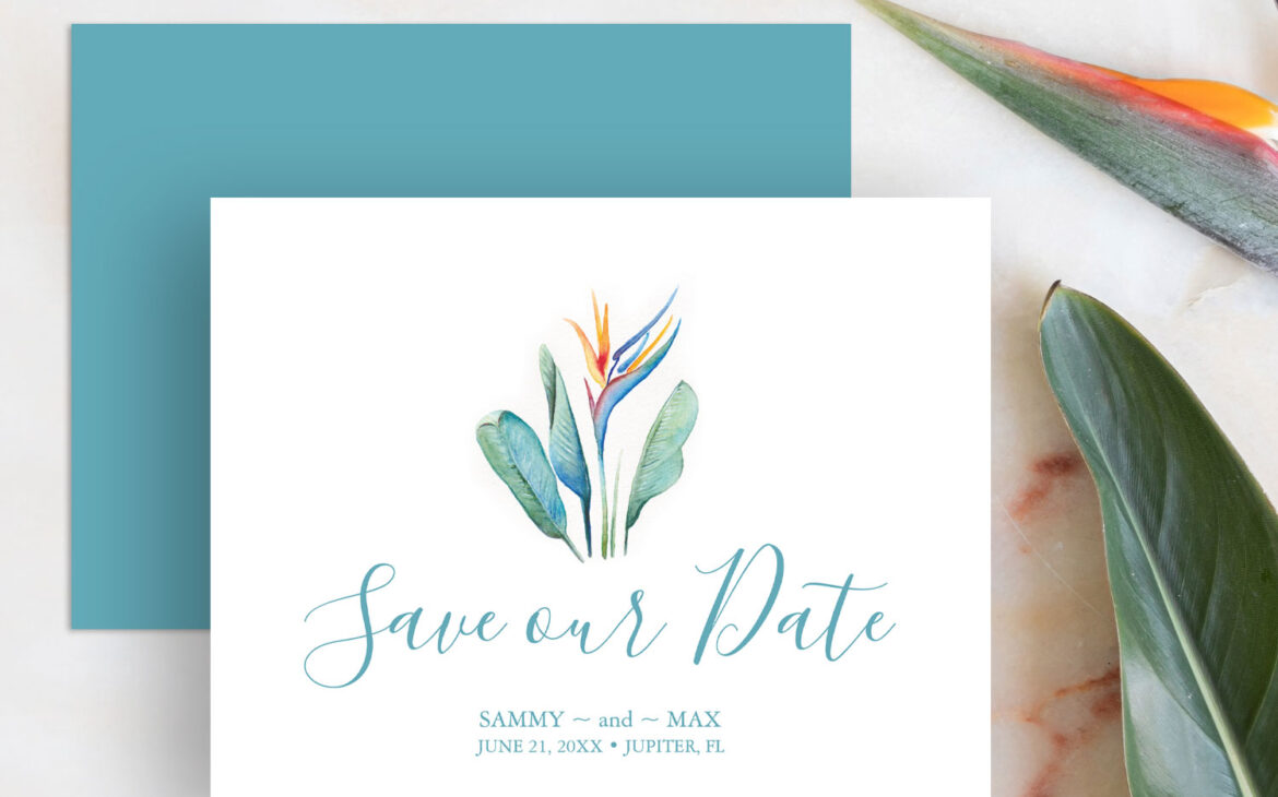 5 Beautiful Wedding Announcements Featuring Unique Watercolor Art