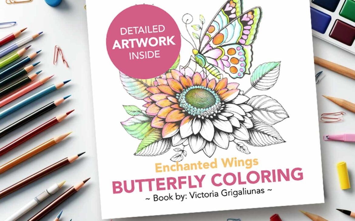 Fantastical Dreams & Enchanted Wings: Adult Coloring Books