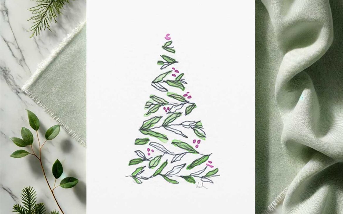 Enchanting DIY Watercolor Cards for the Holidays